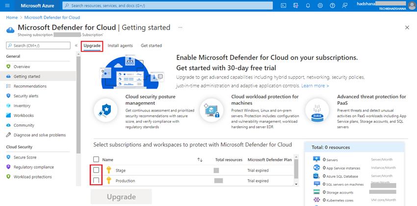 How To Enable Microsoft Defender For All The Azure Subscriptions On Cloud